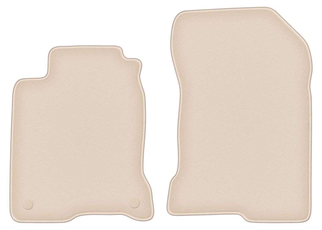 DURBAN Beige Velours-Fußmatten vorne für Renault Laguna III Coupé (2007-2015)