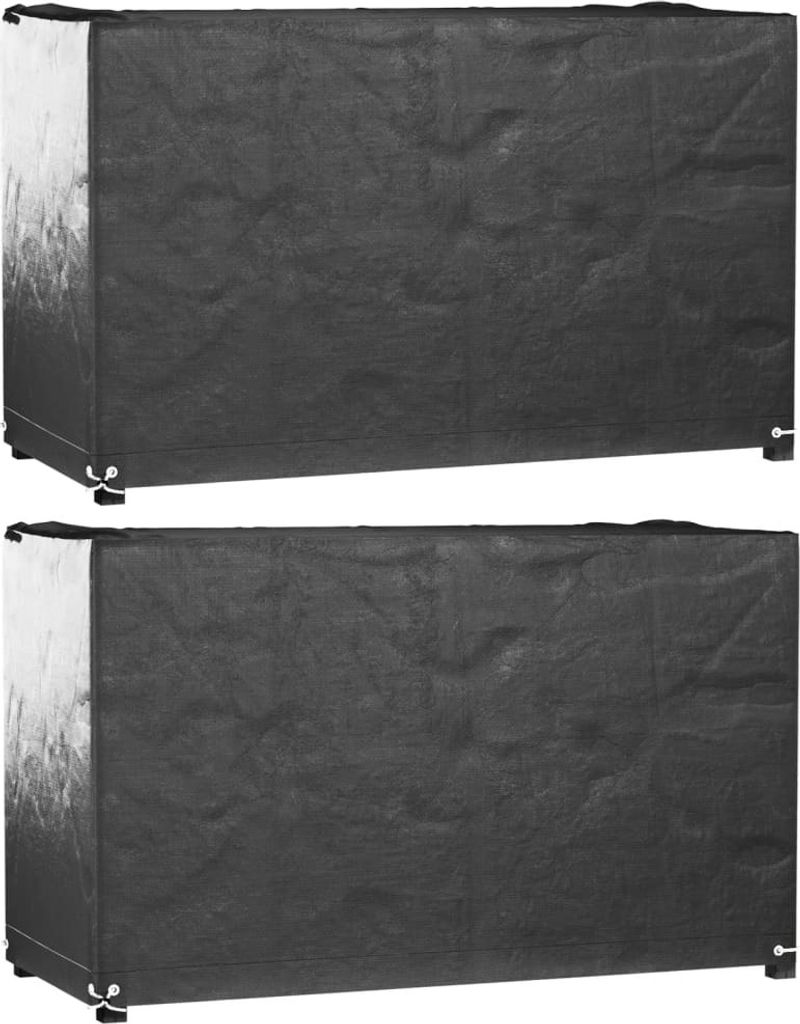 Gartenmöbel-Abdeckungen 2 Stk. 8 Ösen 125x55x75 cm Rechteckig , Gartenmöbel-Schutzhüllen Design 2024