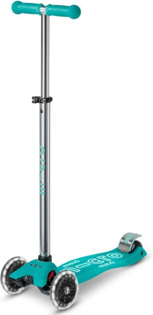 Micro Scooter Maxi Micro Deluxe glow LED jelly green