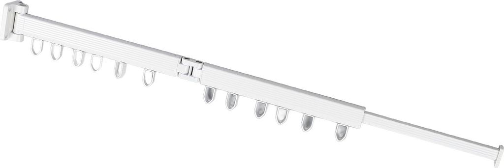 Kleidung Trocknen Rack Wand montiert Wäscheständer platzsparend für Balkon Badezimmer Aluminiumlegierung Stil 2