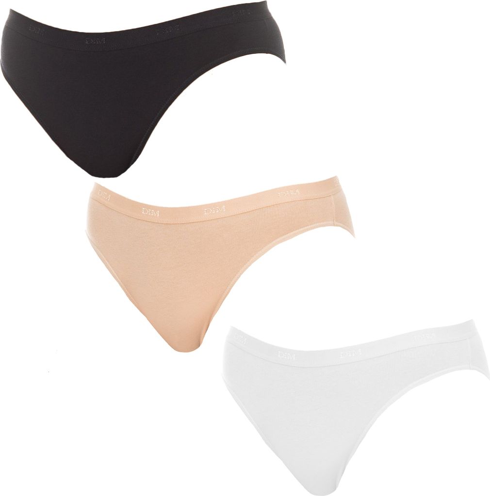 DIM 3er-Pack Les Pockets D4H00 Slips aus Stretchstoff für Damen