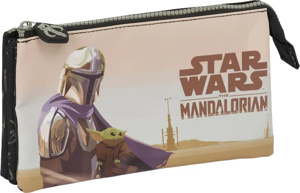Mini Marsupio Mandalorian This is the Way Doppio | Nero 22x12x3 cm