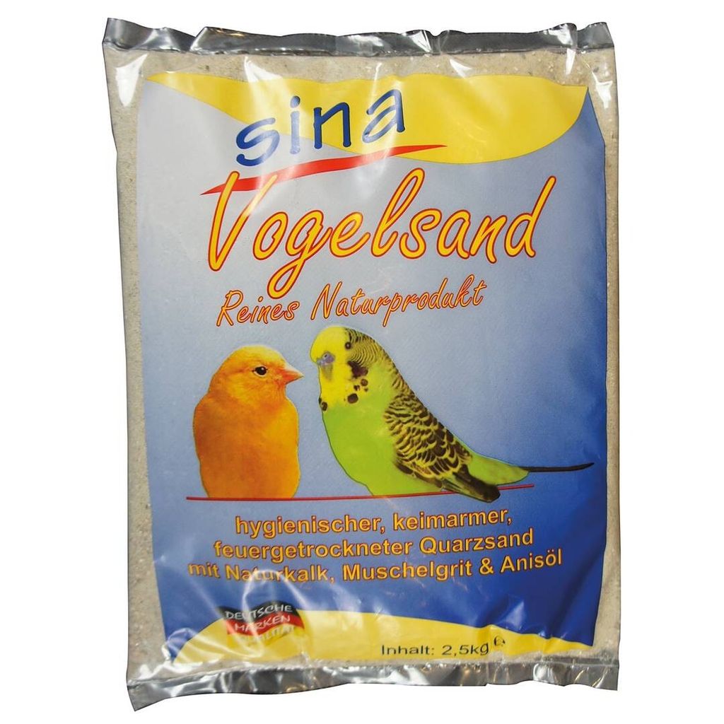 Rosi's Vogelsand, 2,5 kg, Papagei, Quarzsand, Plastikbeutel Produktbild 