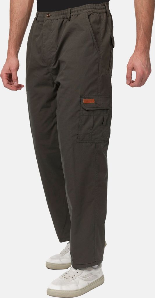 Herren Cargohose Lang - Stretch Freizeithose Mit Taschen Regular Fit
