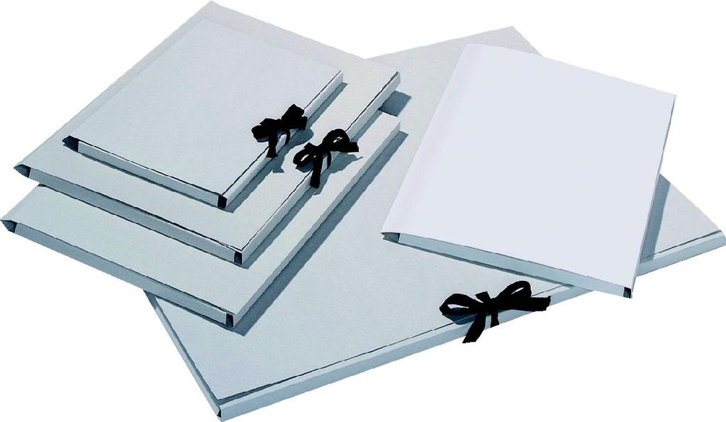 Sammelmappe A3 Graukarton mit Band Packung mit 10 Stück Produktbild 
