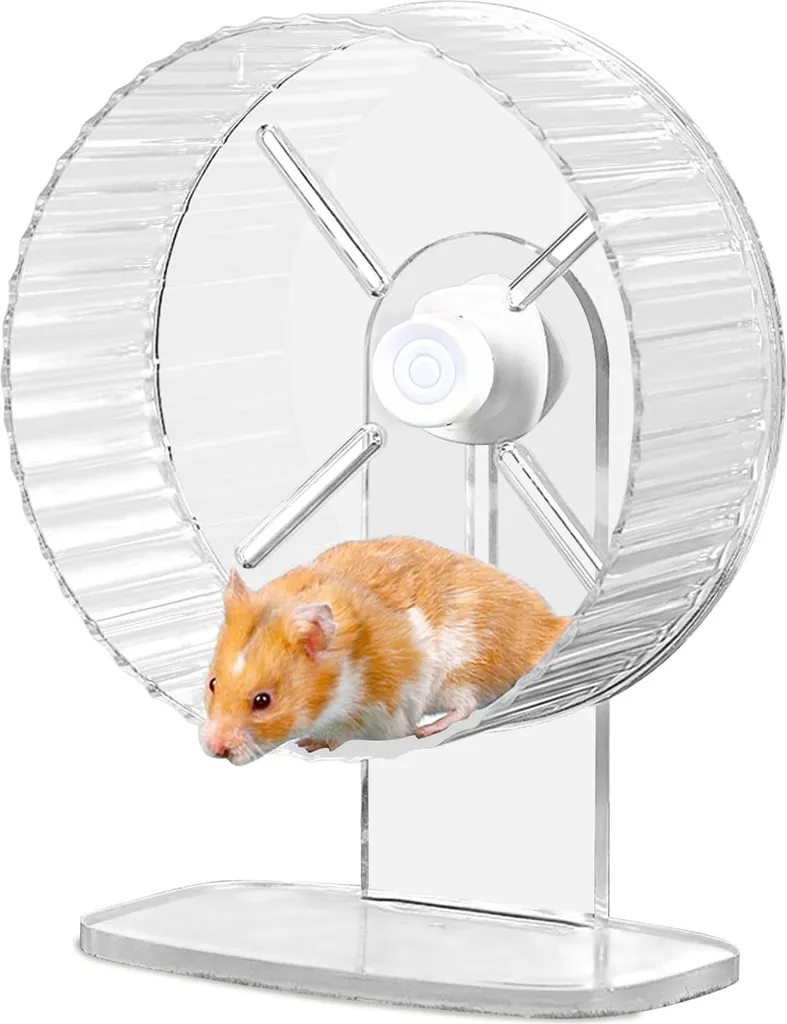 Roue d'exercice pour hamster 21 cm idéale pour l'activité nocturne