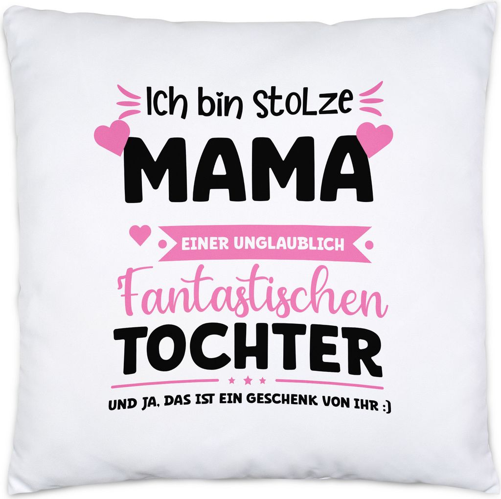 Ich bin stolze Mama Kissen Inkl Füllung Muttertag Geschenk Tochter Mutter Geburtstag