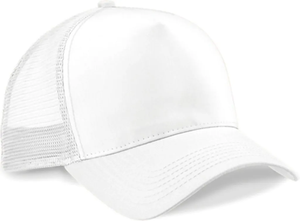 Beechfield B640 Bianco | Berretto Trucker per Escursioni e Outdoor