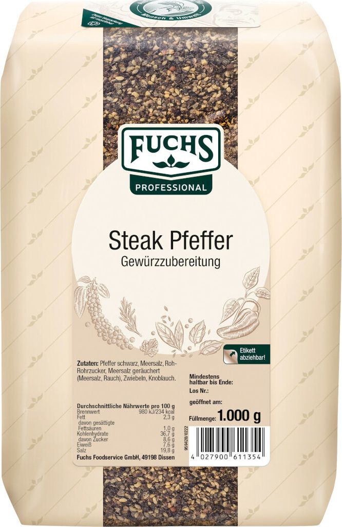 Fuchs Foodservice Przyprawa do steków z papryką opakowanie Zdjęcie produktu 