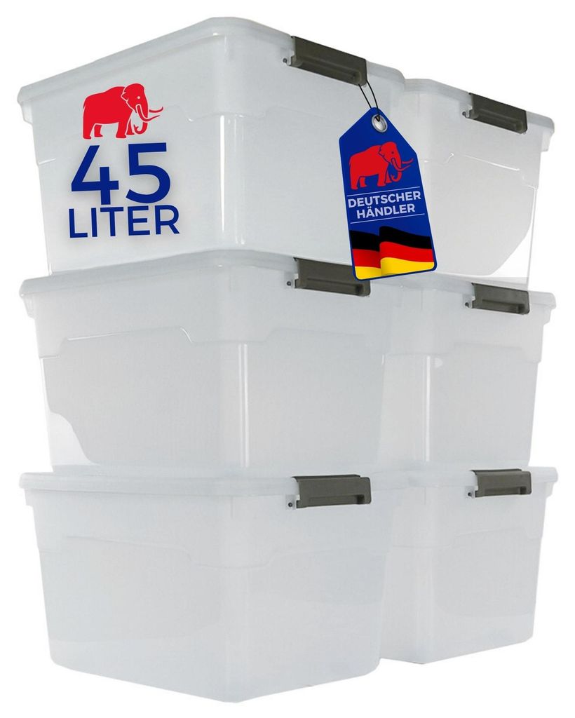 SuperSparSet 6x Aufbewahrungsbox mit Deckel & Rollen | Produktbild 