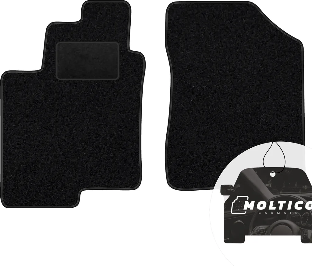 Set Di 2 Tappetini Anteriori In Velluto Per Hyundai Getz, Su Misura, Con Rinforzo Saldato E Clip Antiscivolo - 4