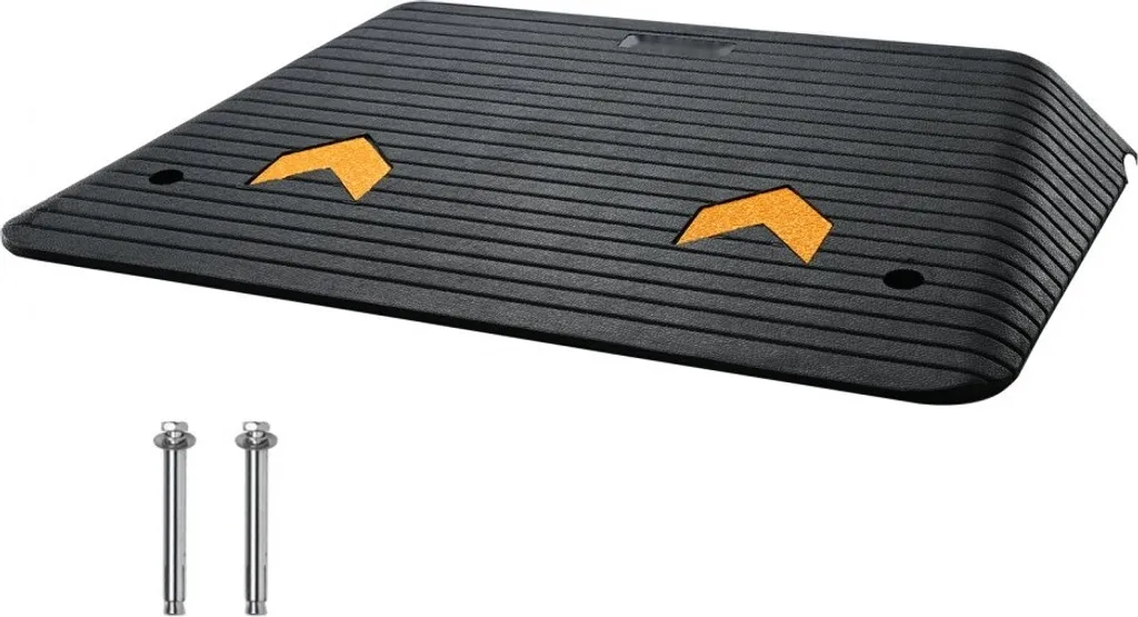 Rampe de trottoir durable pour accès fauteuil roulant et passage de seuil