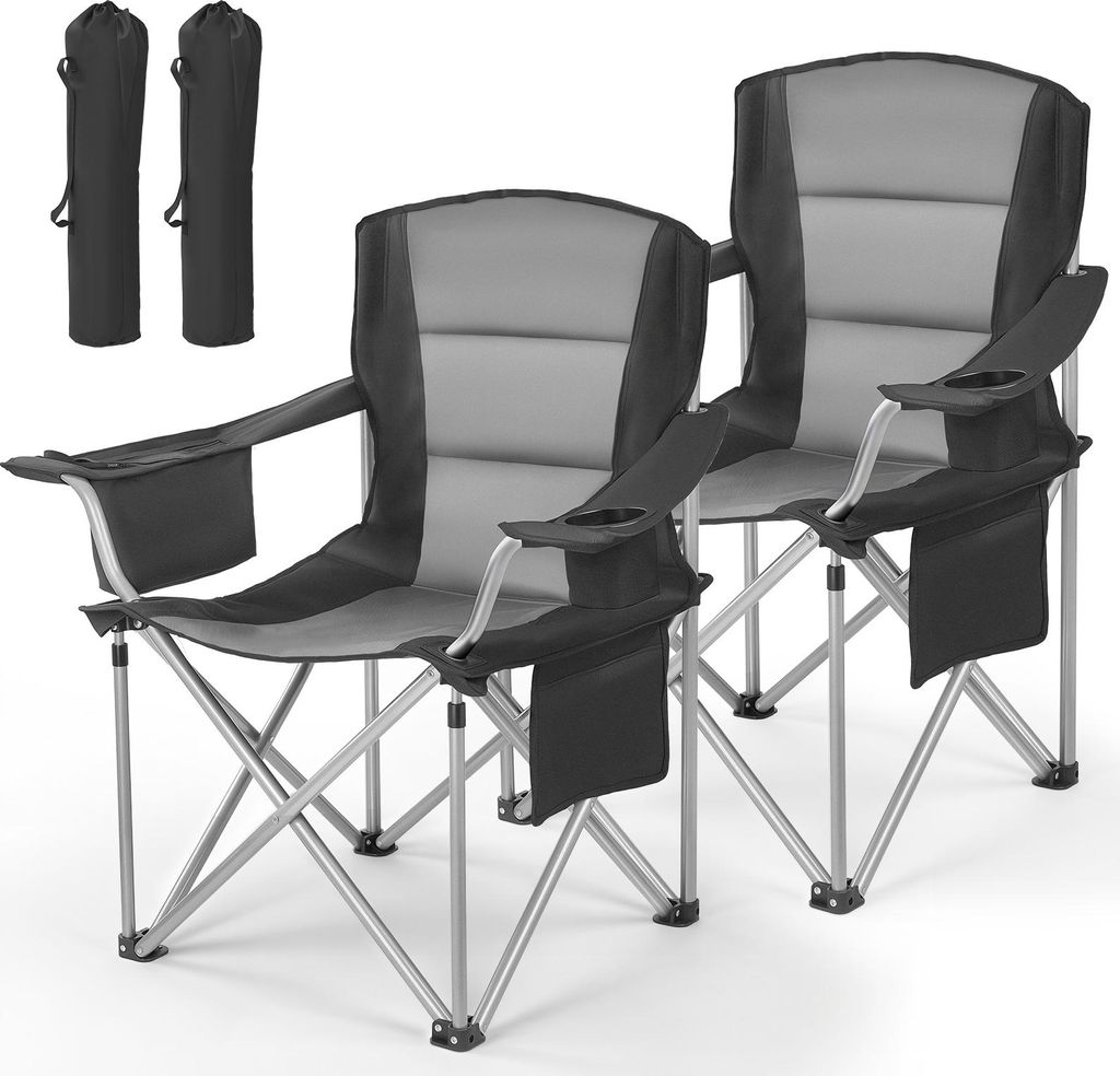 SucceBuy 2 sedie da campeggio pieghevoli (oversize) con Immagine del prodotto 