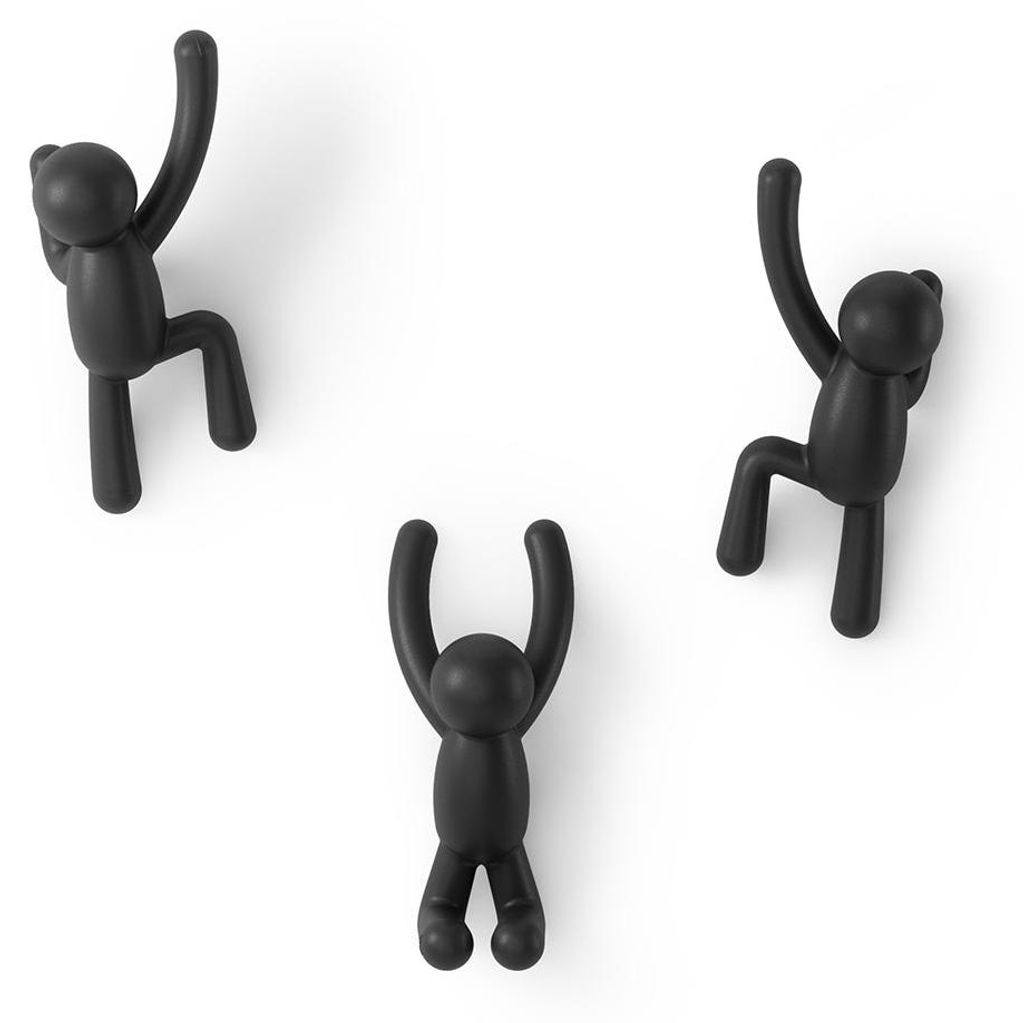 sET di 3 ganci da parete Ganci per porte HAKEN Striscia di Immagine del prodotto 