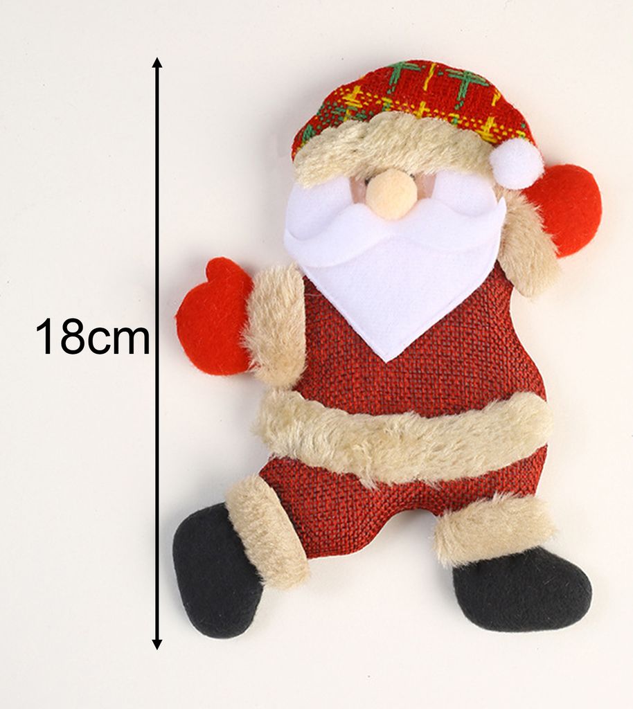 Weihnachtsbaum-Anhänger mit Umhängeband, bezaubernder Cartoon-Weihnachtsmann, Schneemann, Elch, Puppen-Anhänger, Partyzubehör