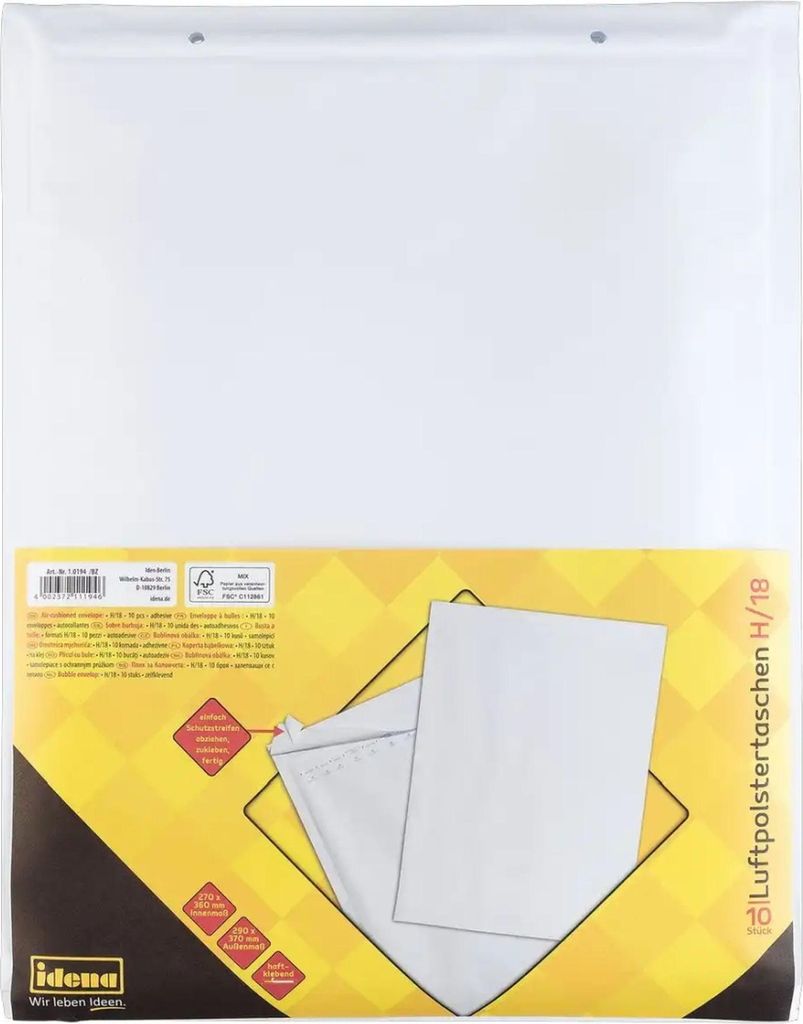 Idena LuPo-Tasche Größe H/18 27,0x36,0cm