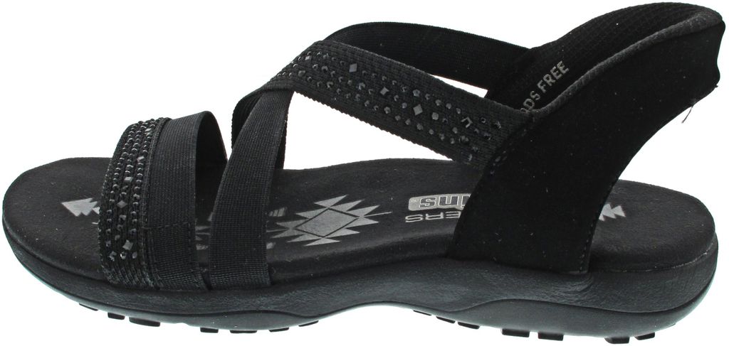 Skechers Reggae Slim Sparkle Sandale Schwarz Produktbild 
