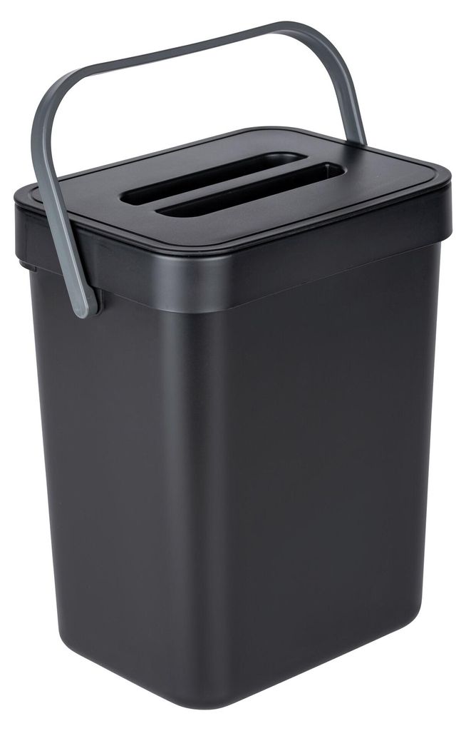 WENKO Abfalleimer Mülleimer Abfallsammler Bad WC Küche 5l Produktbild 