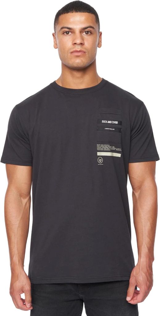 Duck and Cover - "Heningys" T-Shirt für Herren BG1720 (S) (Schwarz)