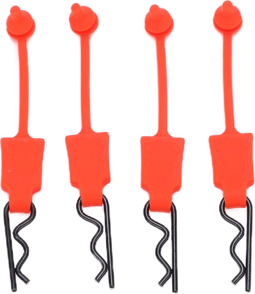 4 Stücke 1/10 RC Auto Clips Pins Universal Shell Bolt Latch Clip Ersatz Modell ZubehörRot