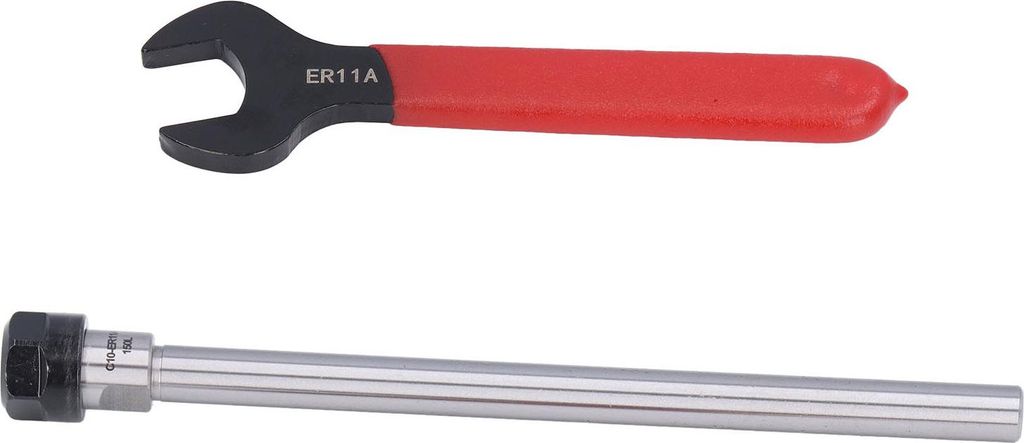 Werkzeughalter mit geradem Schaft ER11 Spannzangenfutter-Verlängerungsstange mit Schraubenschlüssel CNC-Fräszubehör C10?ER11A?150L 150 mm