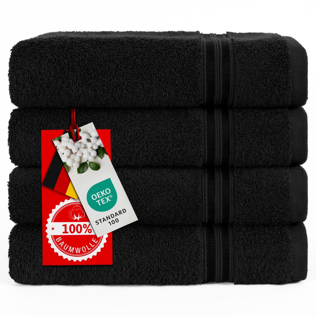 Hammetex Handtücher 4er Set 50x100 cm – 100% Baumwolle Produktbild 