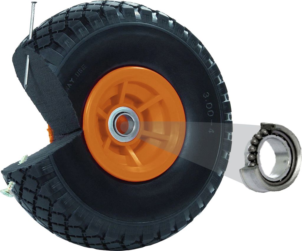 Sackkarrenrad Vollgummi 260x85 mm 3.00-4 60mm Nabenlänge Produktbild 1