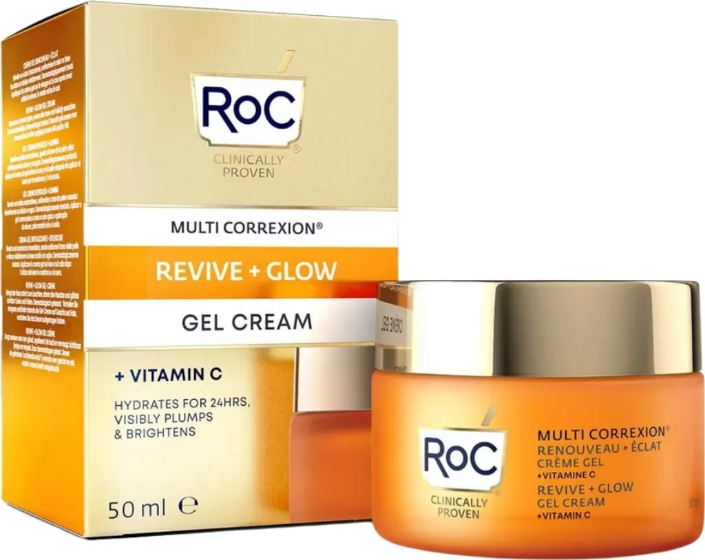 RoC Revive + Glow Crema Viso Gel Vitamina C - Addio Pelle Spenta 50ml - 8