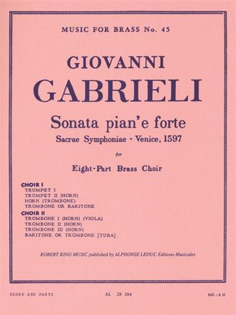 Sonata piano'e fortefor 8-part brass choir