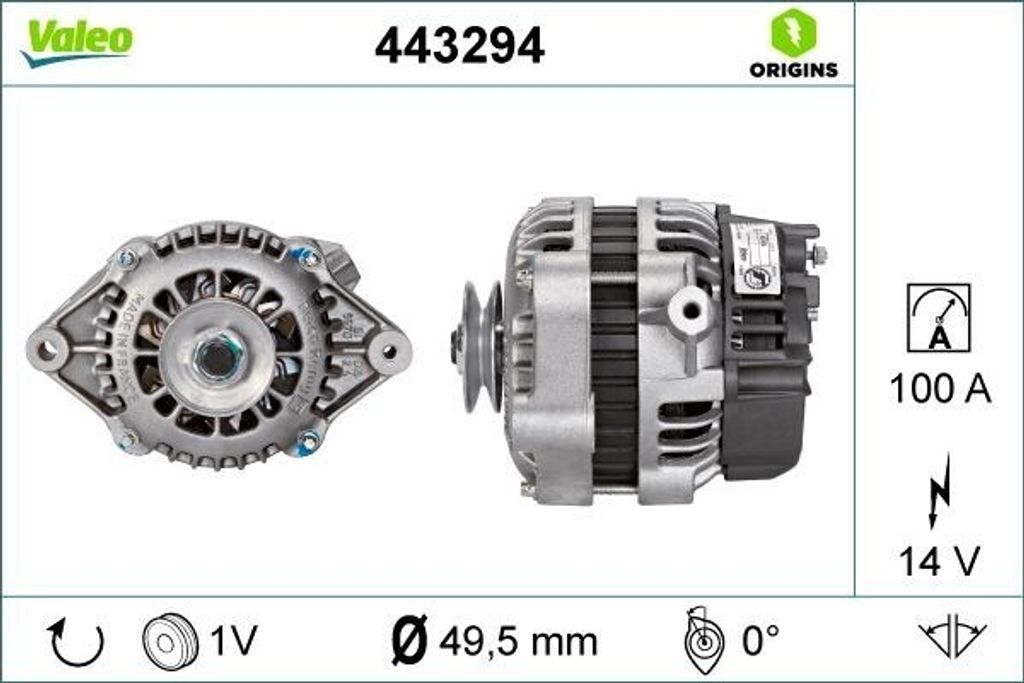 VALEO 443294 - OE 1204054 Lichtmaschine für Astra G