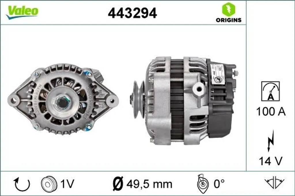Alternateur de Rechange pour Astra G - Équipement Électrique 14V Valeo