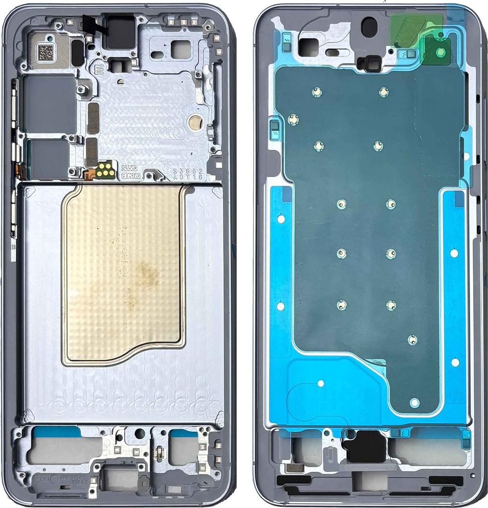 Samsung Display LCD Mittelrahmen Galaxy S25 GH82-36328C Ersatzteil Icy Blue