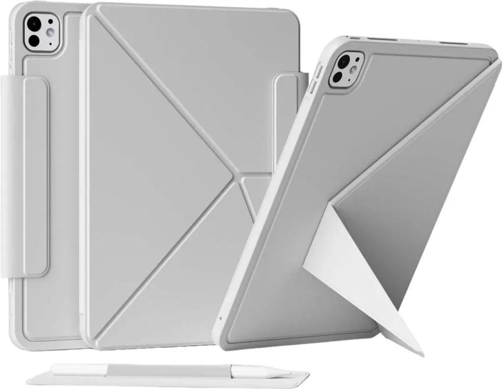 Coque Magnétique Fine Gris Brume pour iPad Air 13 - Finition Premium