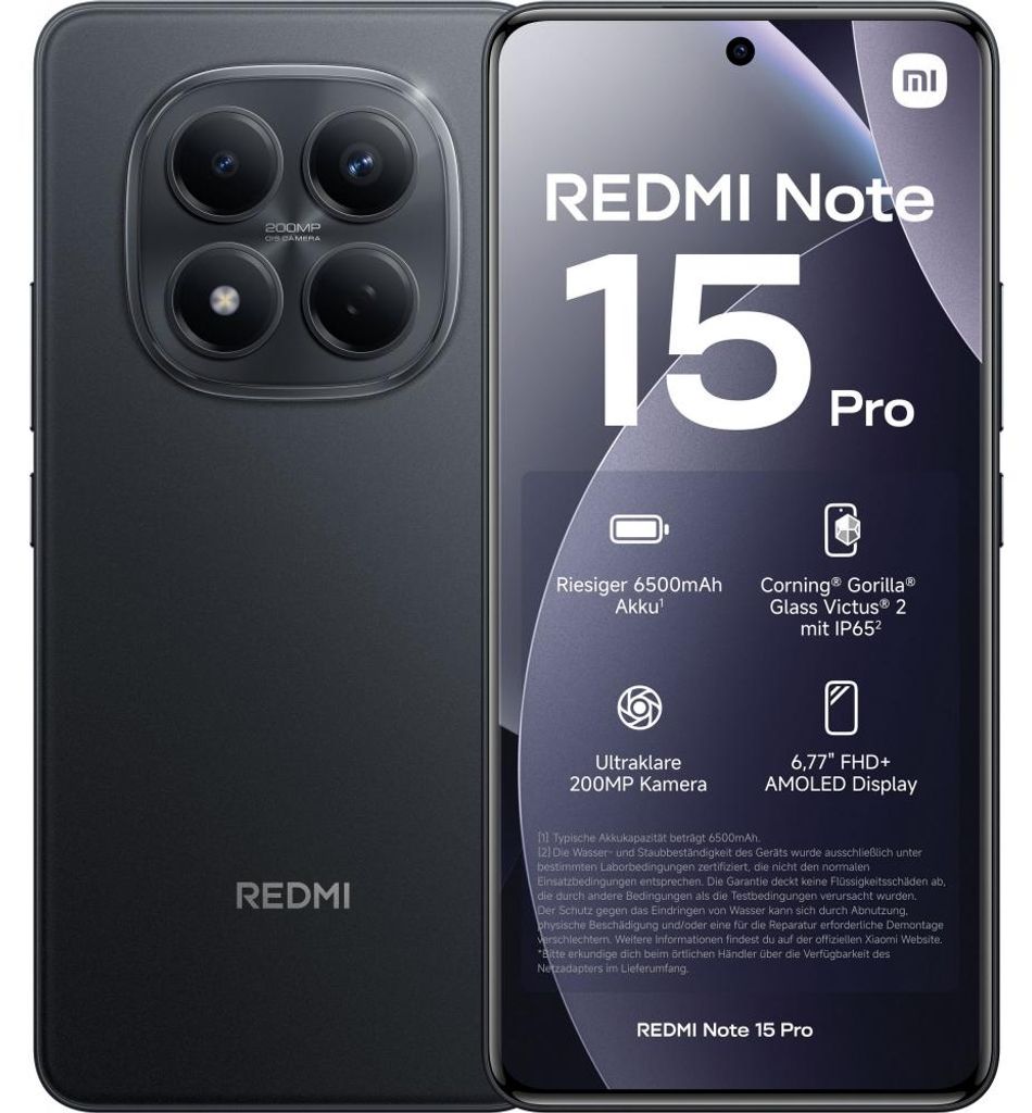 Xiaomi Redmi Note 15 Pro 8+256GB 6.83" Black EU  Xiaomi Obrázok produktu 