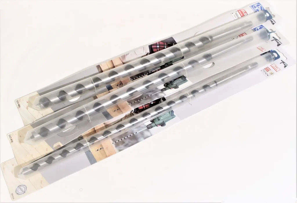 LUX Trapano a Coclea Legno 3pz ø12/18/20mm: Set Professionale per Fori