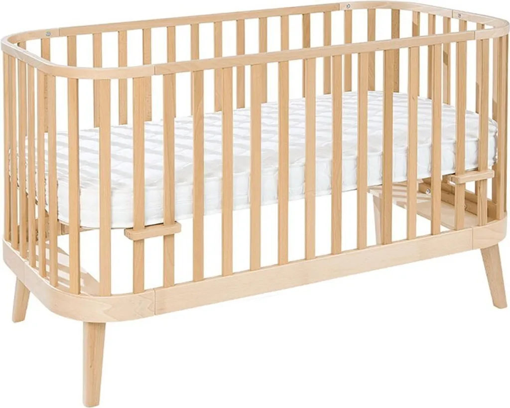 Lit 2 en 1 pour chambre bébé et enfant - Lit blanc évolutif 140x70 cm