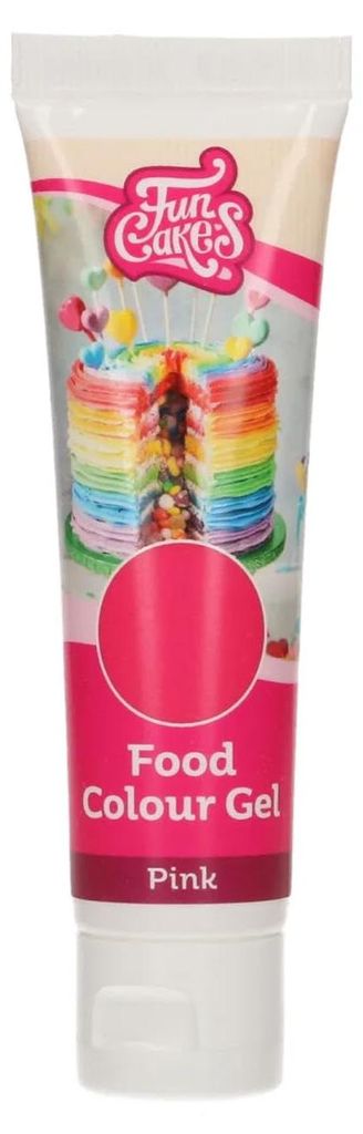 Lebensmittelfarbe Gel Rosa 30g FunCakes, hochkonzentriert Produktbild 