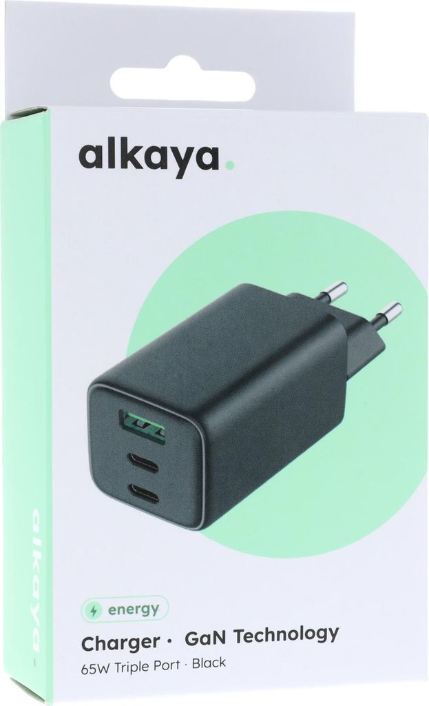 alkaya NEXUS-Laderät mit GaN-Technologie schwarz Produktbild 