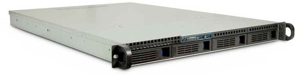 Inter-Tech IPC 1U-1404, Rack, Server, Schwarz, Edelstahl, ATX, EATX, micro ATX, Mini-ITX, SSI EEB, Stahl, HDD, Netzwerk, Leistung