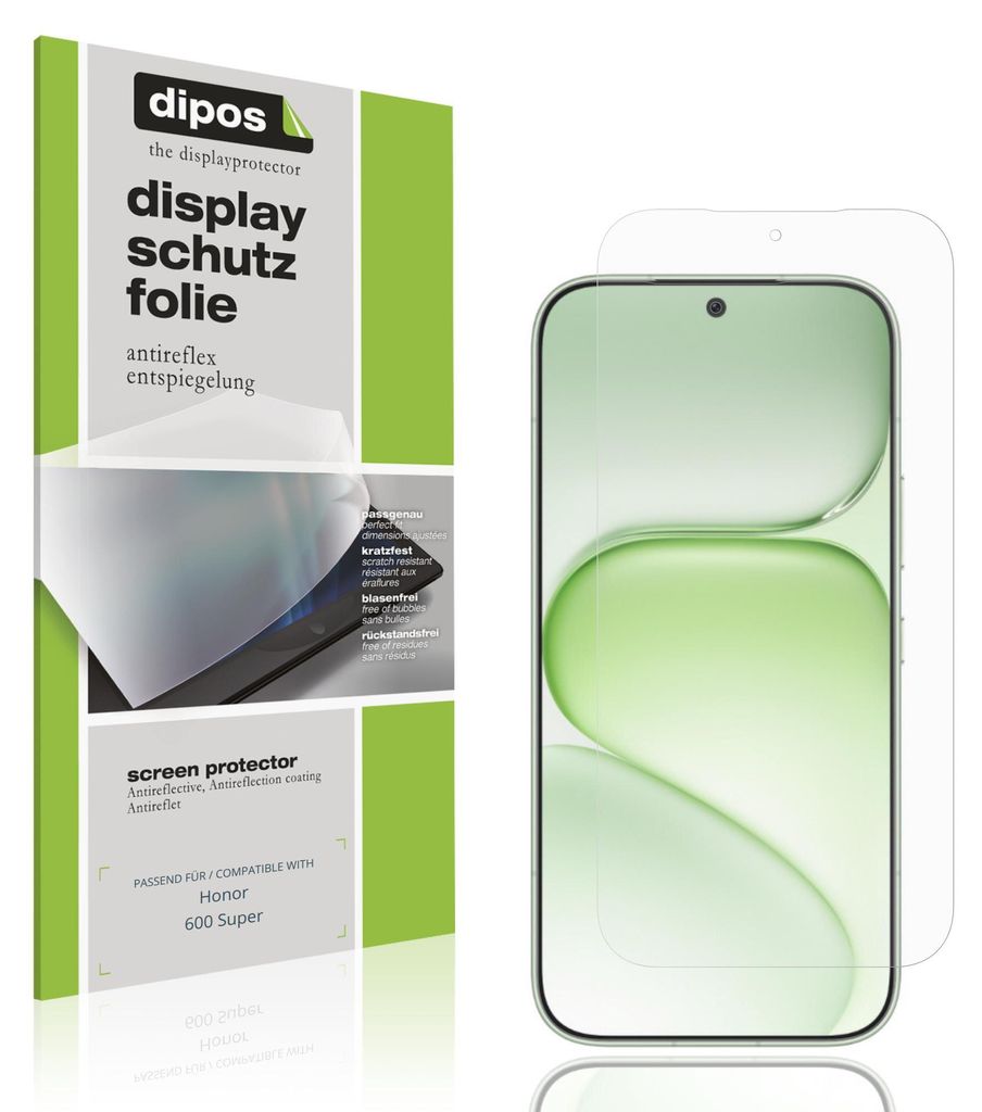 4x Schutzfolie für Honor 600 Super matt Displayschutzfolie Folie Display Schutz dipos
