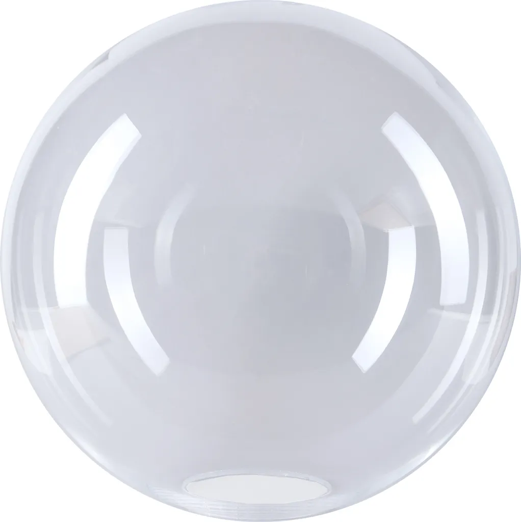 Boule de verre sphérique Ø 150mm finition lisse pour lampe et abat-jour
