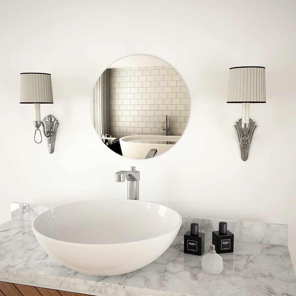 vidaXL Wandspiegel 40 cm Rund Glas Produktbild 