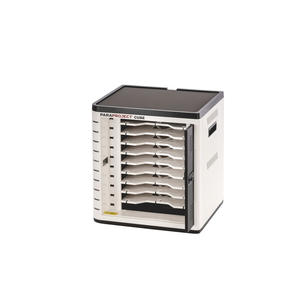 PARAT Paraproject CUBE U10 für 10 Tablets Charge&Sync EU-Version ink USB-C Kabel - komp. mit Geräten die max. mit 5V/12W ladbar sind
