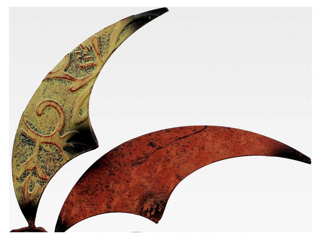 Windrad Schimmer in Bronze-Tönen, Ø 39 cm, GH 119 cm, einfache Montage, dekorativer Blickfang für den Garten, als Geschenk geeignet