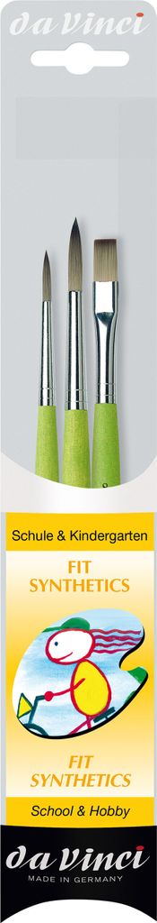 da Vinci Pinselset Junior Schule & Kindergarten 3 Stück Produktbild 