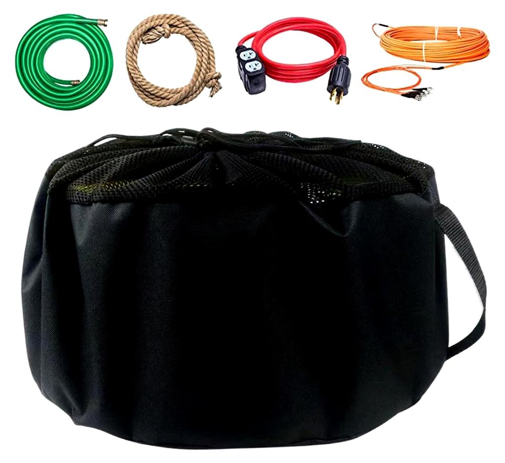 Aufbewahrung für Abwasserschläuche, Atmungsaktive Mesh-Box für Camping und Reisemobile