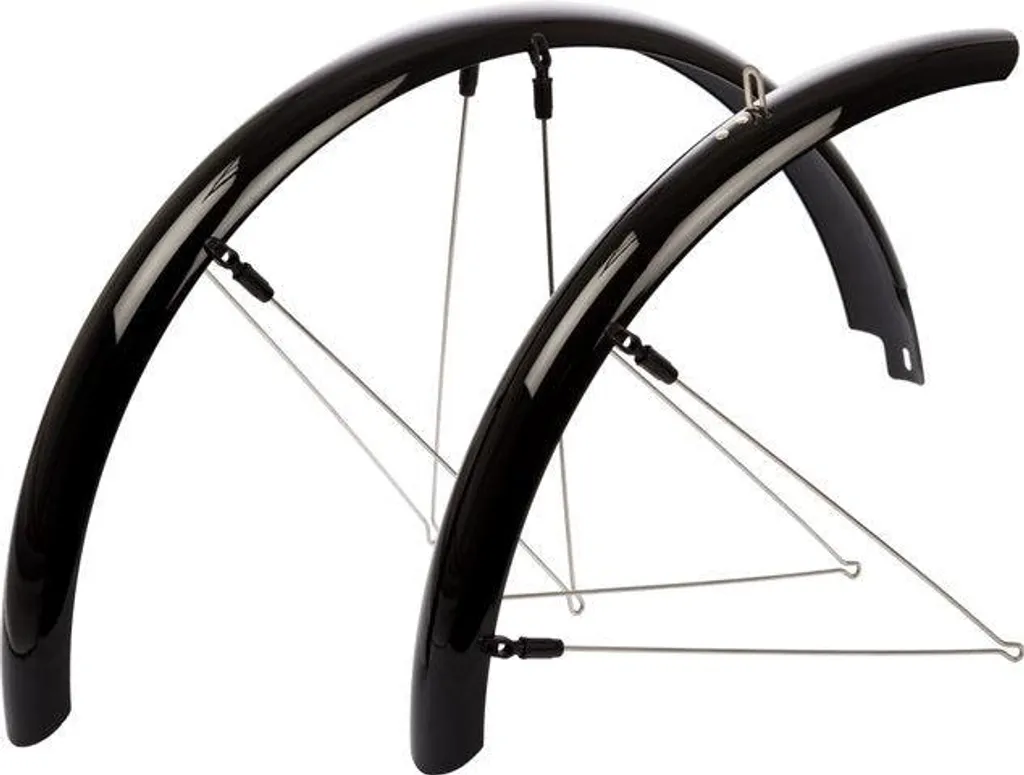 Garde-boue vélo 26 pouces large 60 mm Procraft Rainbow noir pluie
