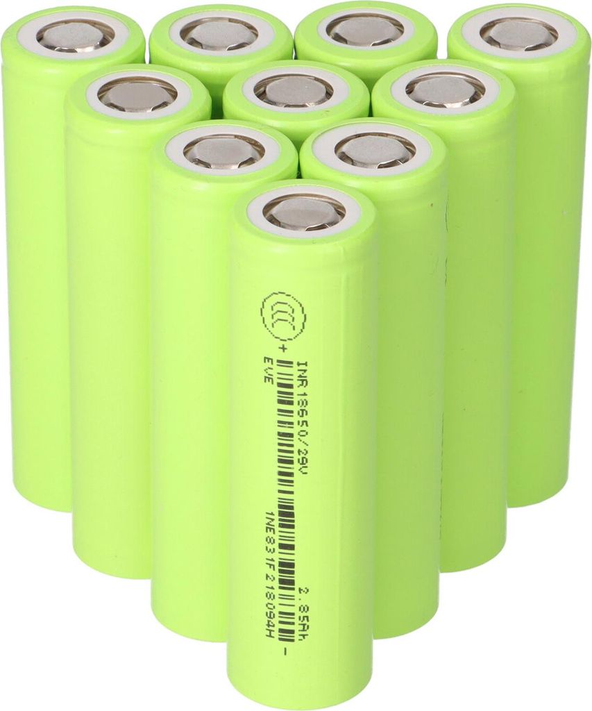 10x EVE INR18650-29V 2850mAh 3,6V Li-Ion nabíjecí proud Obrázek produktu 