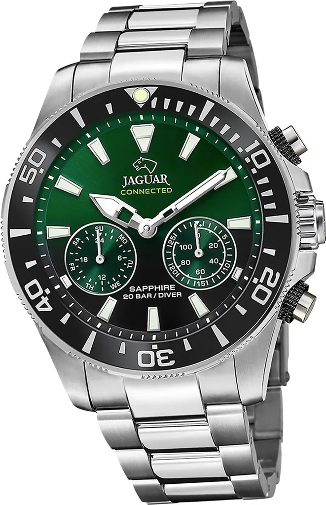 Montre Jaguar D2UJ888/5 homme en acier inoxydable sport chic argentée