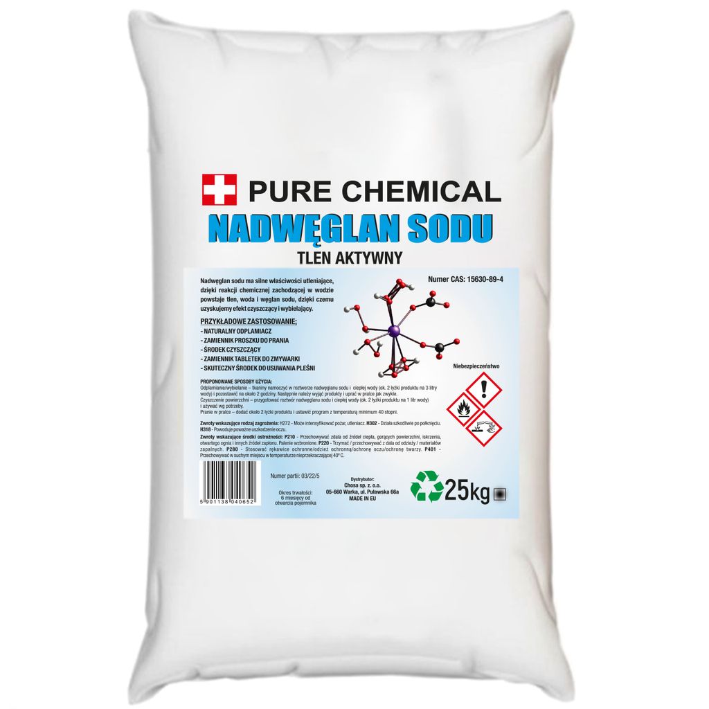 PURE CHEMICAL | Sodio percarbonato | 25 kg. Immagine del prodotto 